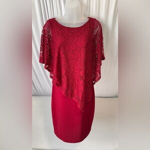 Enfocus Studio Deep Red Dress